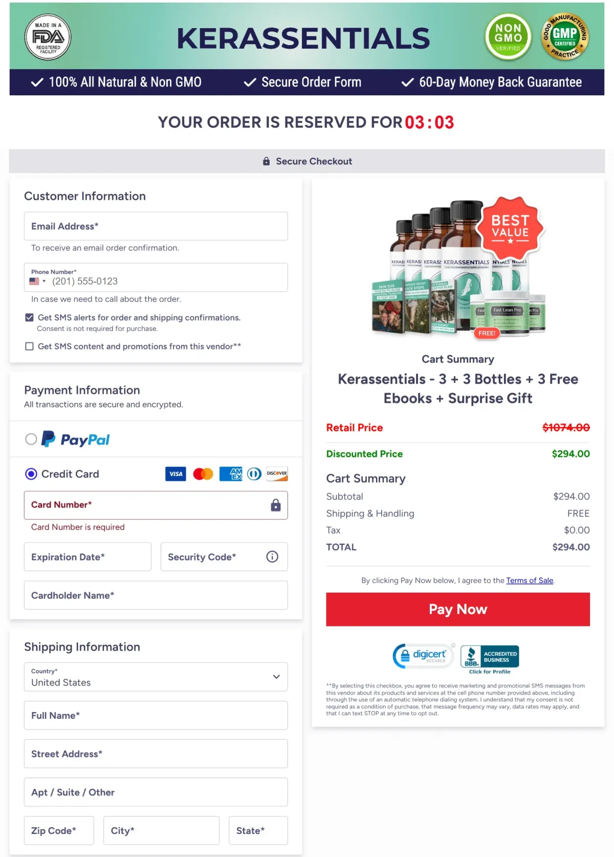 Kerassentials-checkout-page